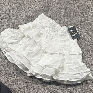Art Class Ivory Layered Skirt